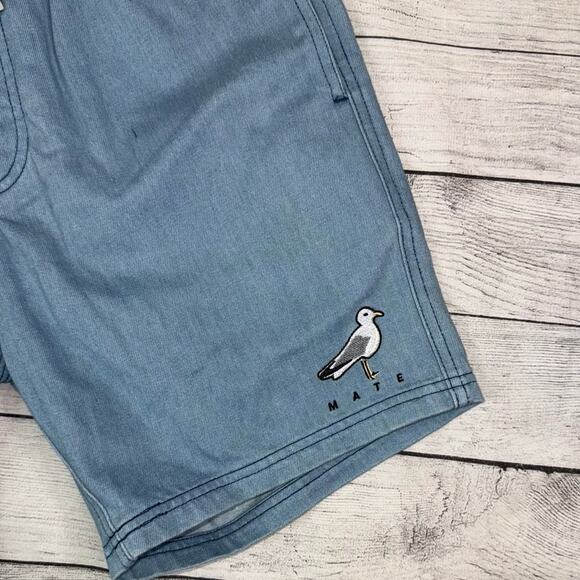 Barney Cools NWT Men's Poolside 17" Denim Pull-On Shorts Indigo Size 30 - Picture 3 of 8